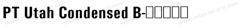 PT Utah Condensed B字体转换